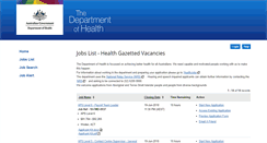 Desktop Screenshot of healthjobs.nga.net.au