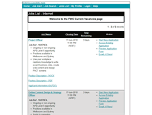 Tablet Screenshot of fwocareers.nga.net.au