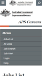 Mobile Screenshot of defencecareers.nga.net.au