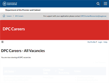 Tablet Screenshot of dpcsa.nga.net.au